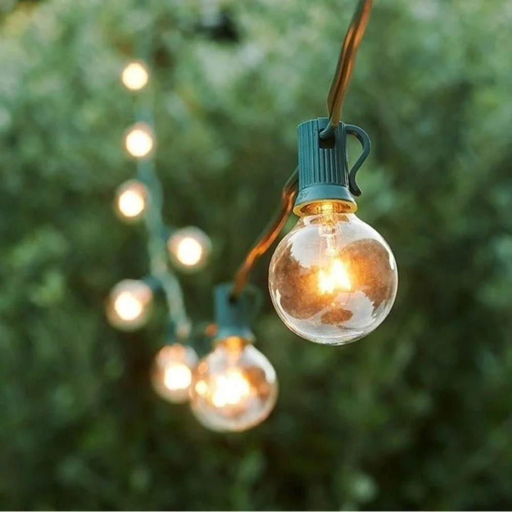 Pottery Barn Globe String Lights‎ 16.6 ft Patio Outdoor Indoor NIB